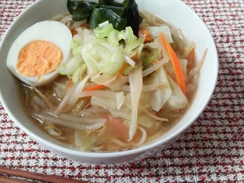 基本調味料でラーメン風そうめん